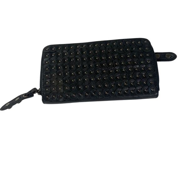 kenneth Sole Reaction  Wallet , Clutch Black leather with lots of pockets zip - Picture 1 of 8